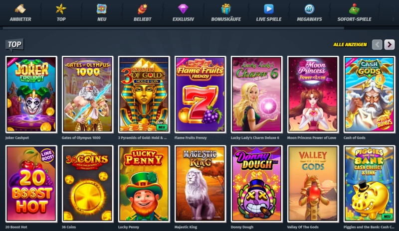 Allyspin Casino Spiele